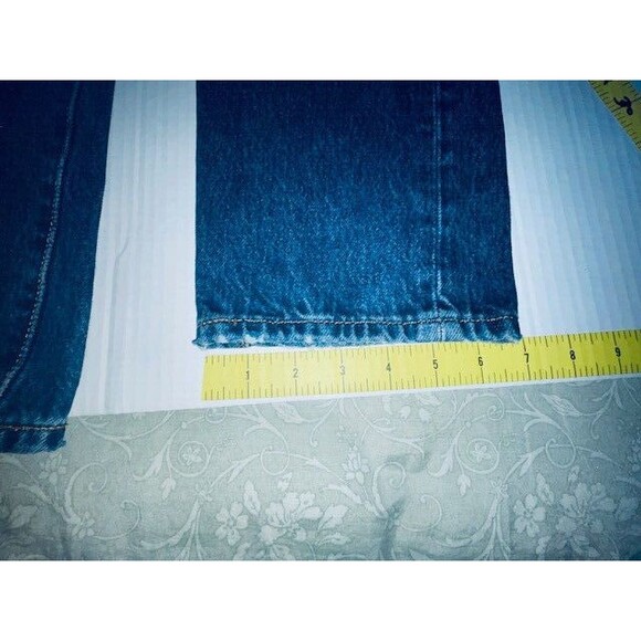 Levis 501 Jeans Womens 24x30 Fits 27x30 Blue Premium Button Fly Distressed Big E - Picture 10 of 16